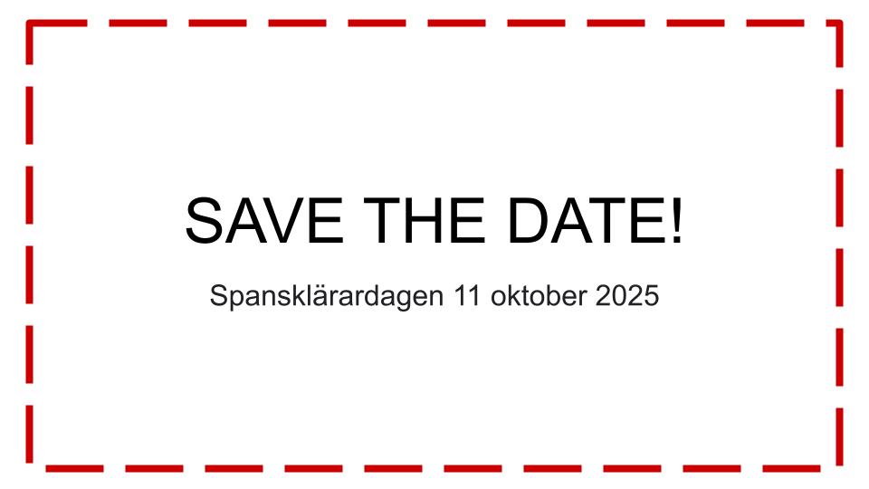 SAVE THE DATE! 1 SAVE THE DATE 1